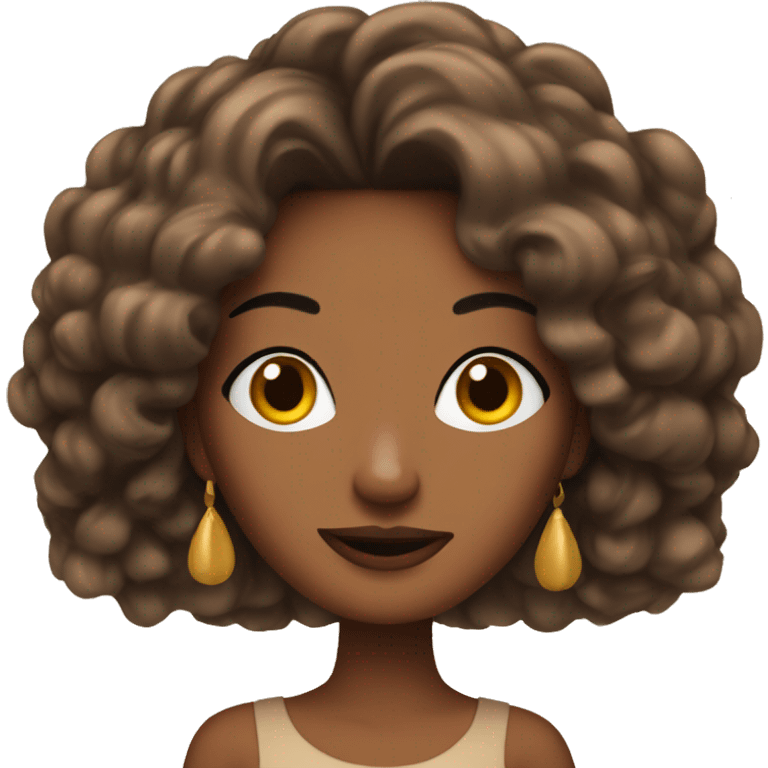 Sassy brown woman with long nails  emoji