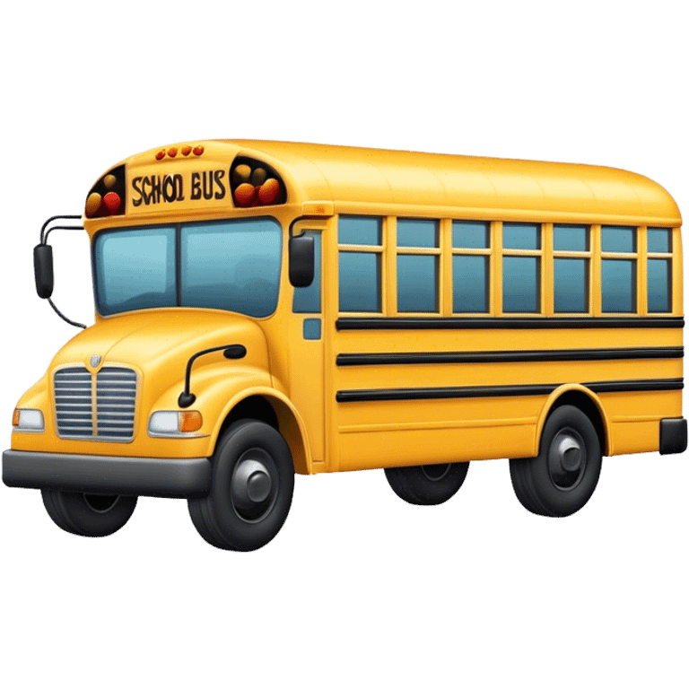 Yellow school bus  emoji