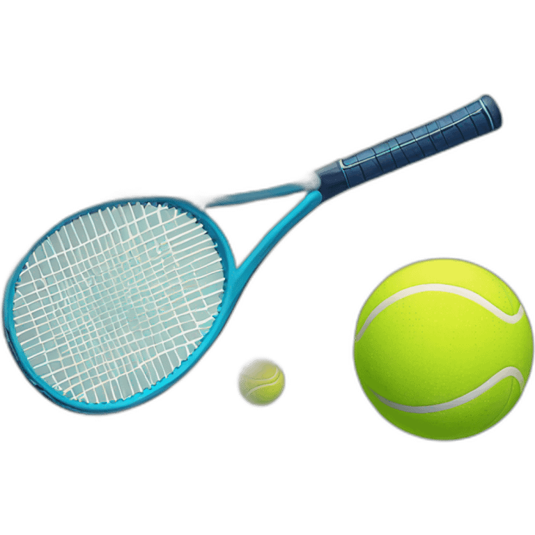 tennis racket with ball emoji