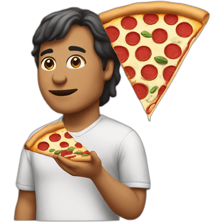 I eat pizza emoji