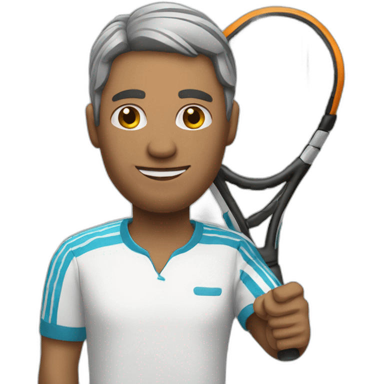 a man playing tennis emoji