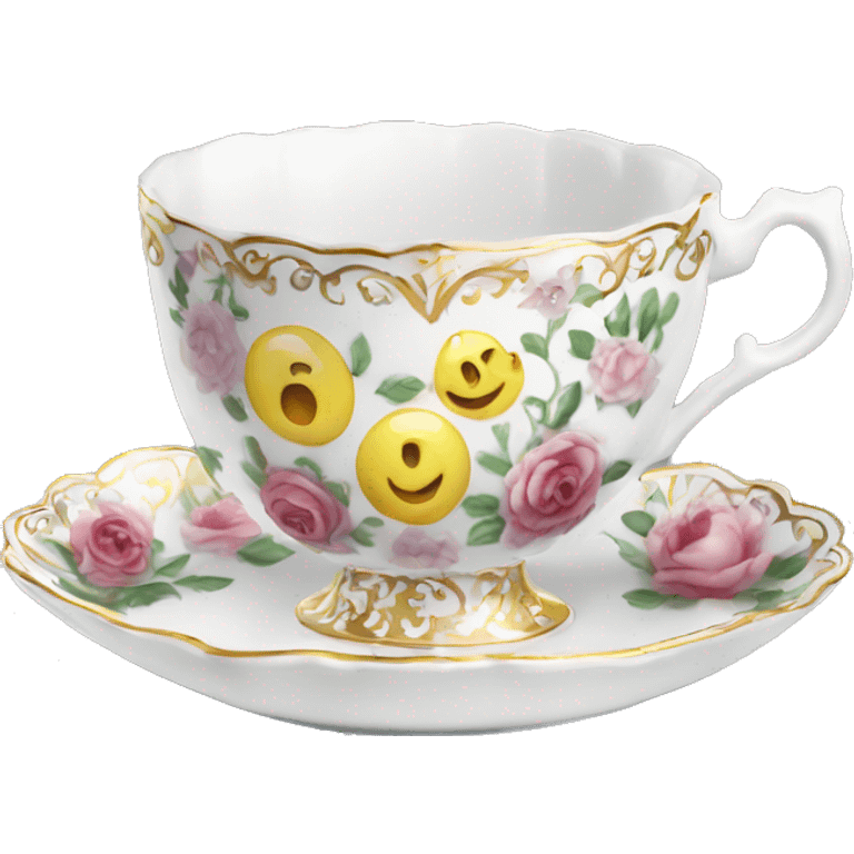 fancy porcelain teacup emoji