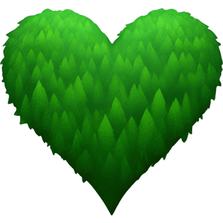 Forest green heart emoji