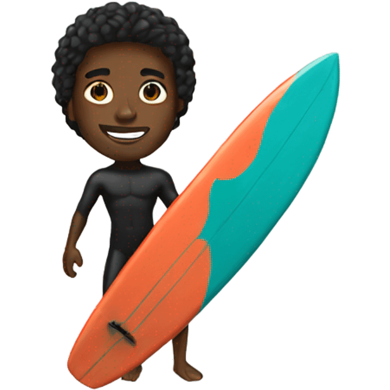 Black surfer emoji