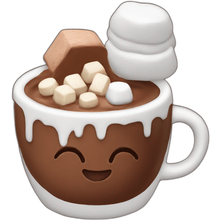 cocoa with marshmallows emoji