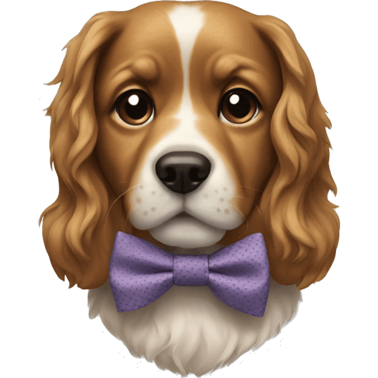 Dog in bow tie emoji