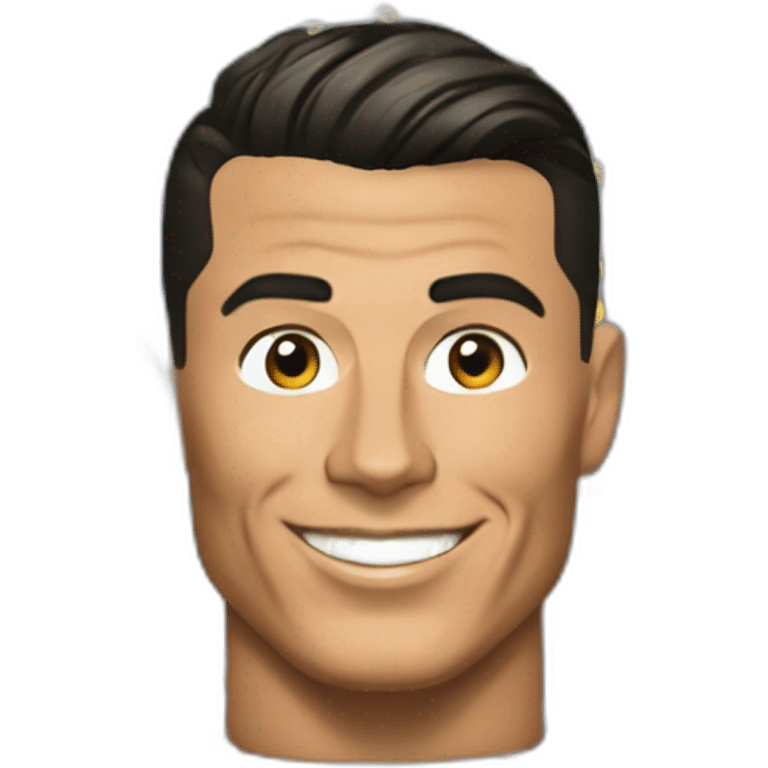 Cristiano Ronaldo dans une poubelle emoji