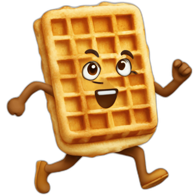 Running waffle  emoji