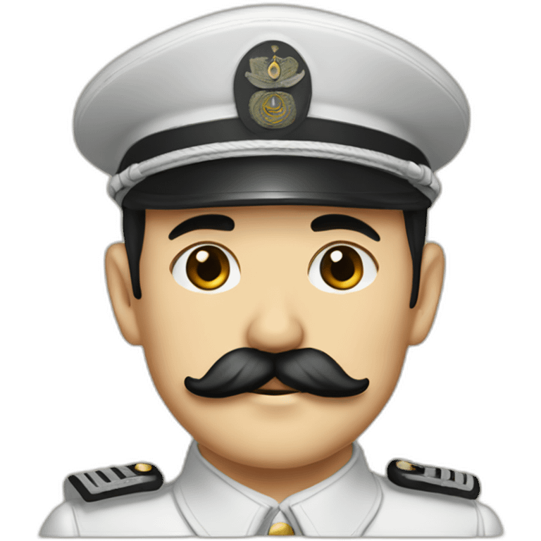 German military man 1940 square mustache black hair  emoji