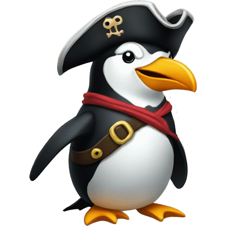 Pirate penguin emoji