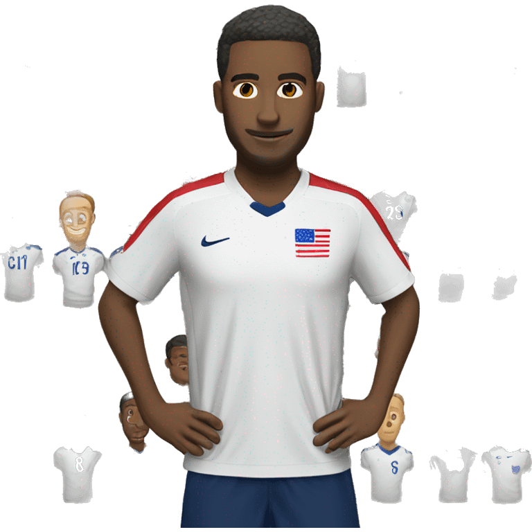 USA white man soccer emoji