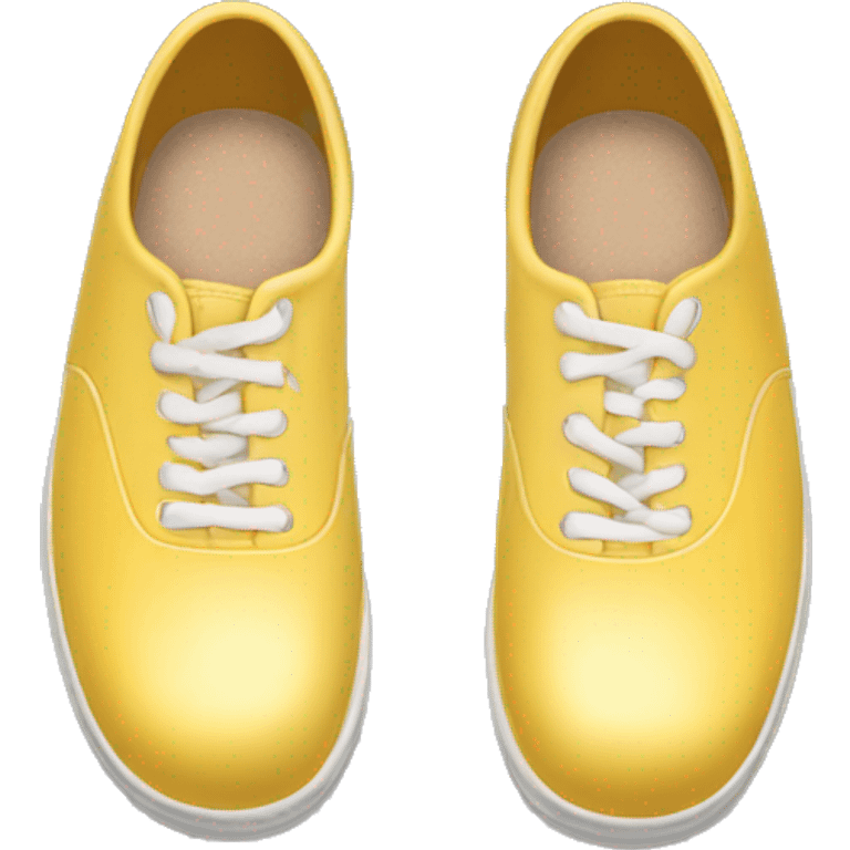 soft yellow bowlingshoes emoji