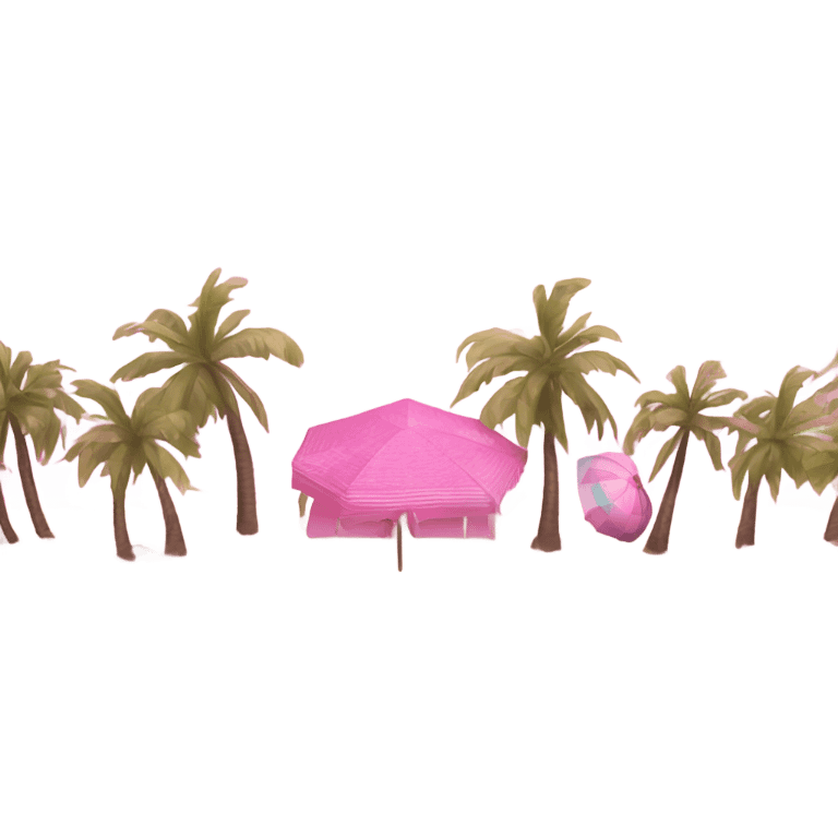 pink beach  emoji