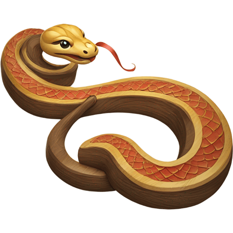 wood snake chinese new year  emoji