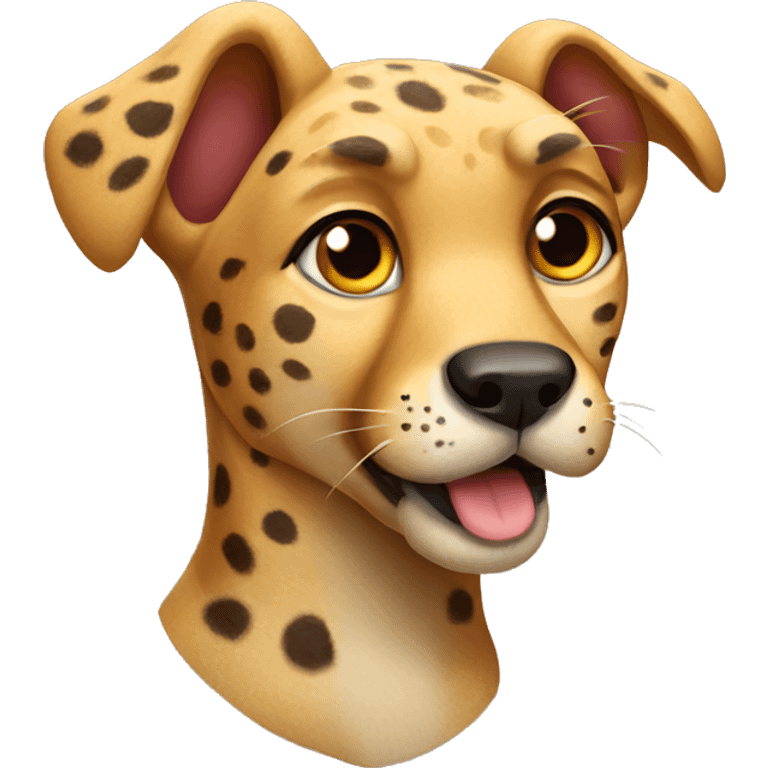 Cheetah dog  emoji