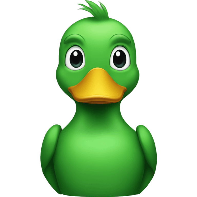 green humanoid duck emoji