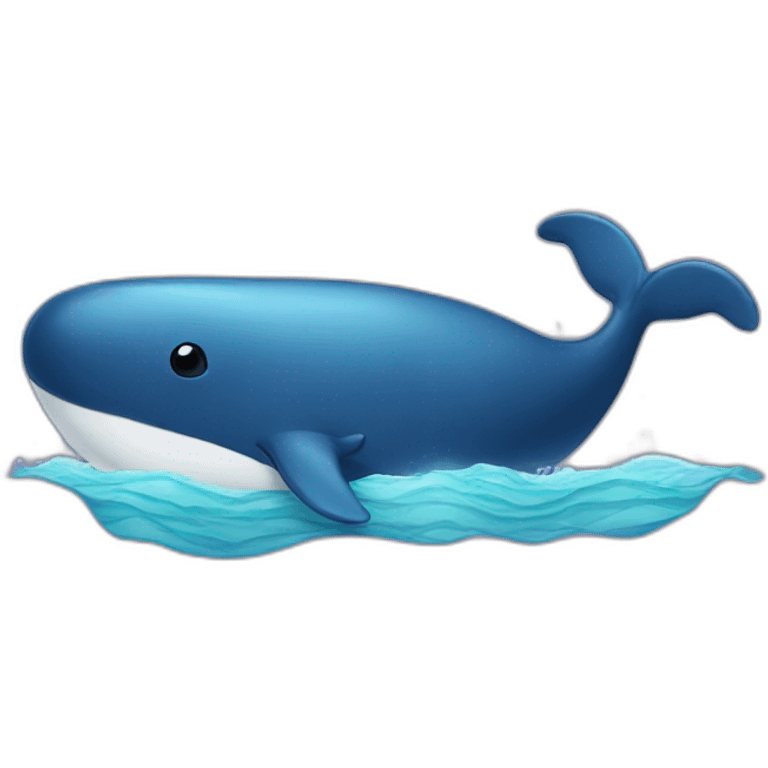 whale in the ocean emoji