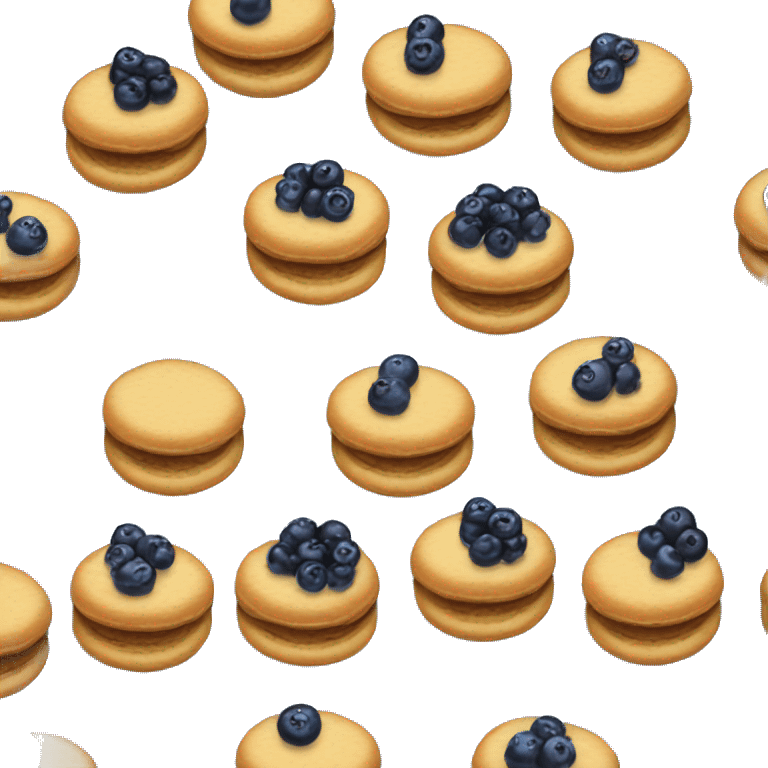 pancackes with blueberrys emoji