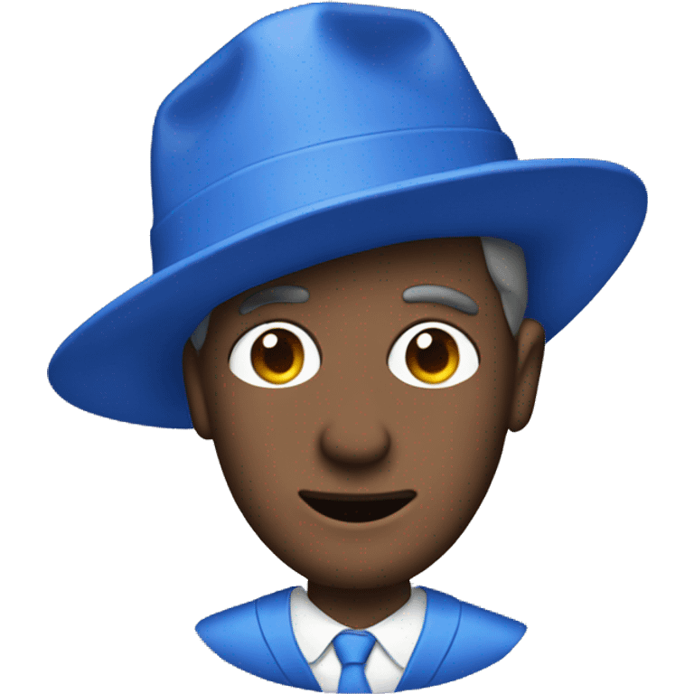 VHS tape of a man with a blue hat  emoji