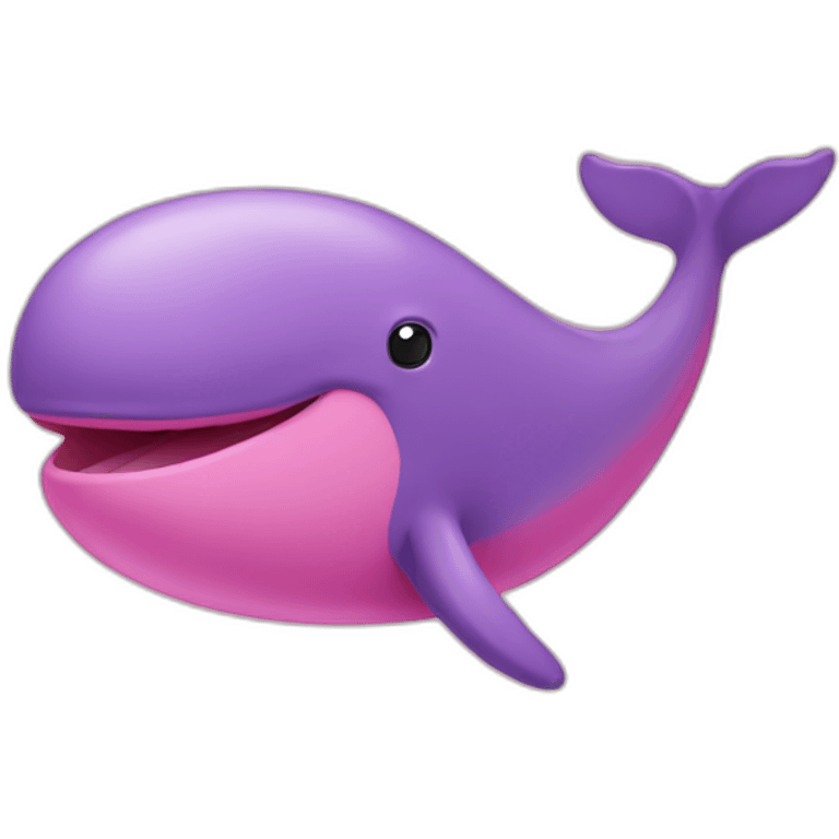 Pink whale emoji