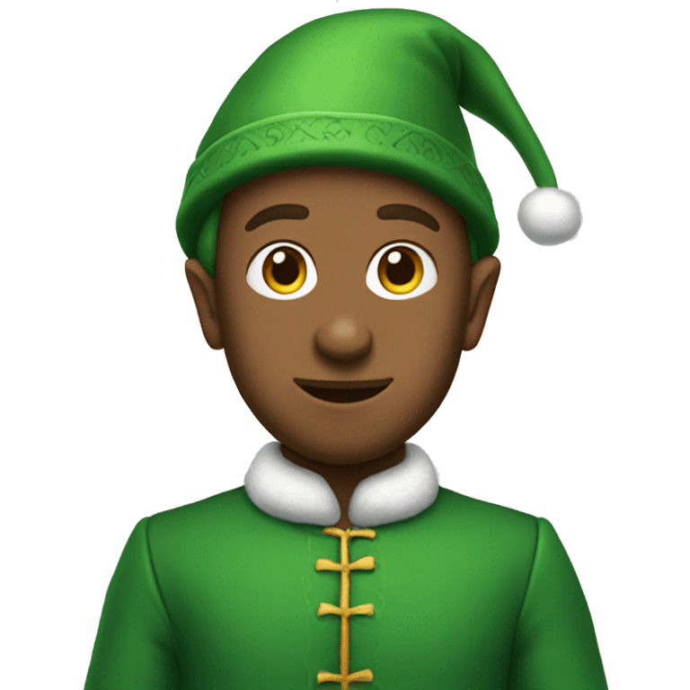 The elf in the green suit emoji