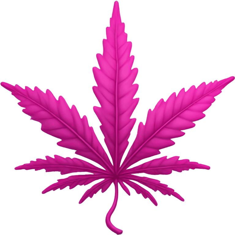 Pink marijana leaf emoji