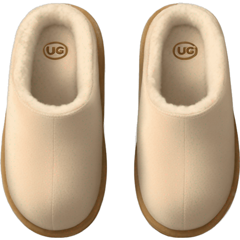 light beige aesthetic ugg slippers emoji