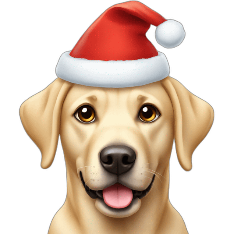 labrador-with-christmas-hat emoji