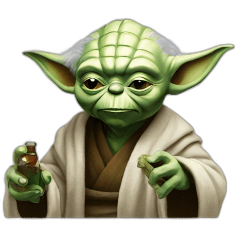 Yoda smoke emoji