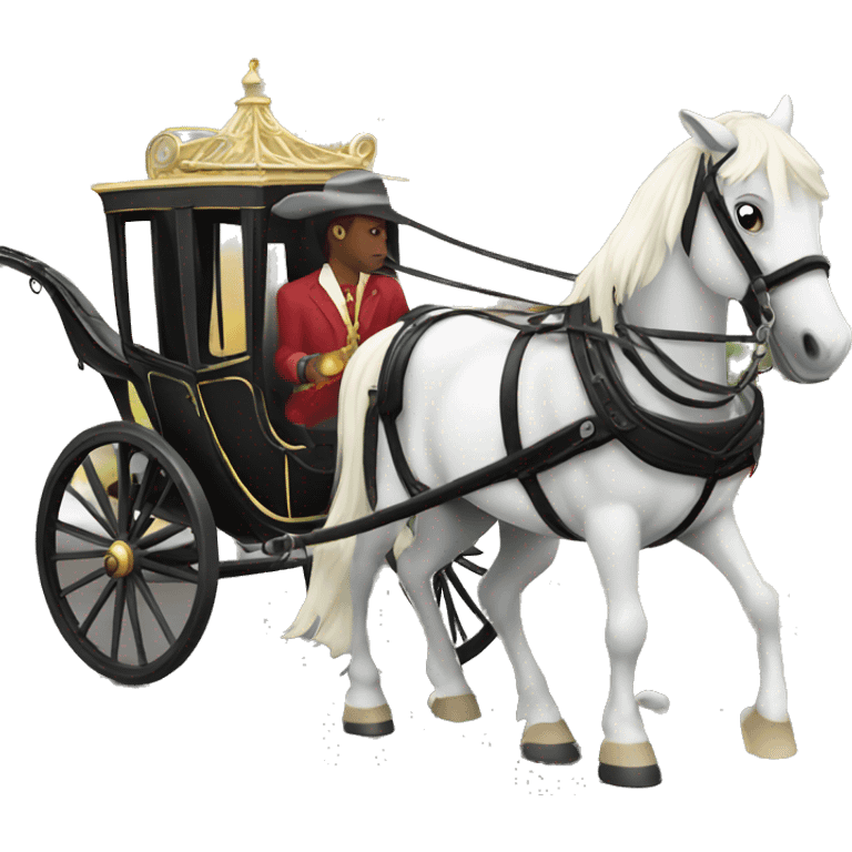 Horse and carriage ride emoji