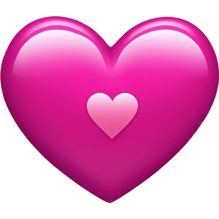 Cuore fuxia con amore  emoji