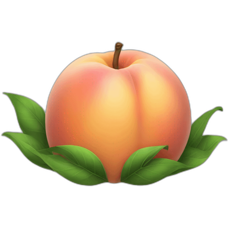 praying peach emoji