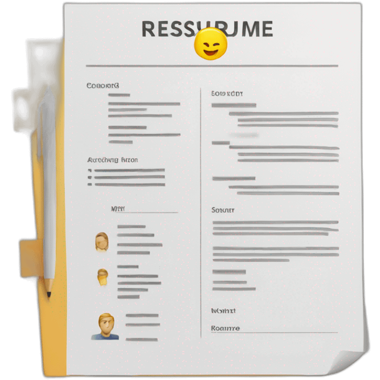 Resume document emoji