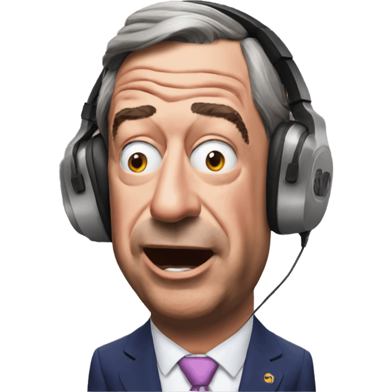 Nigel Farage listening to music  emoji