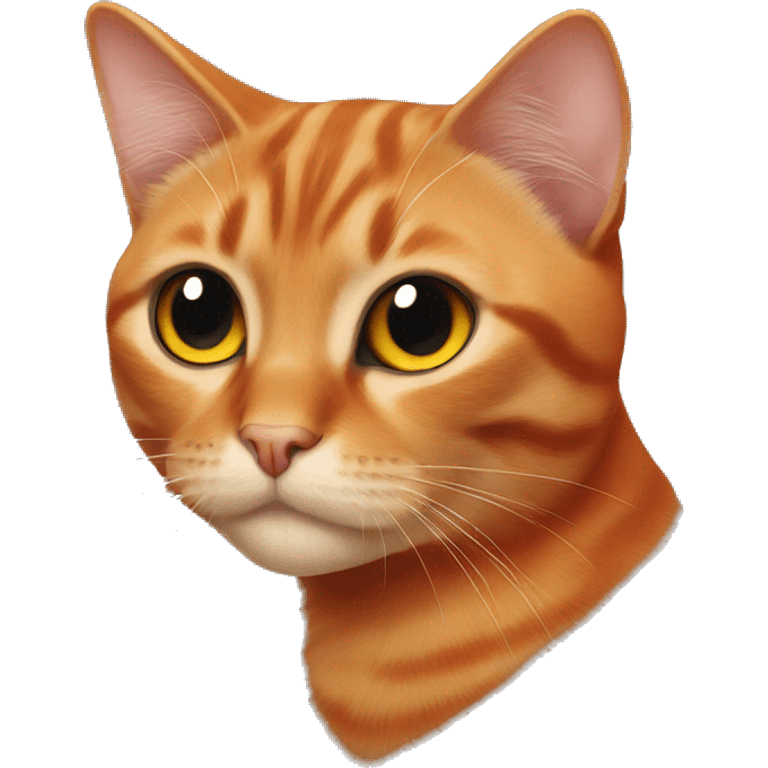 orange and black cat emoji