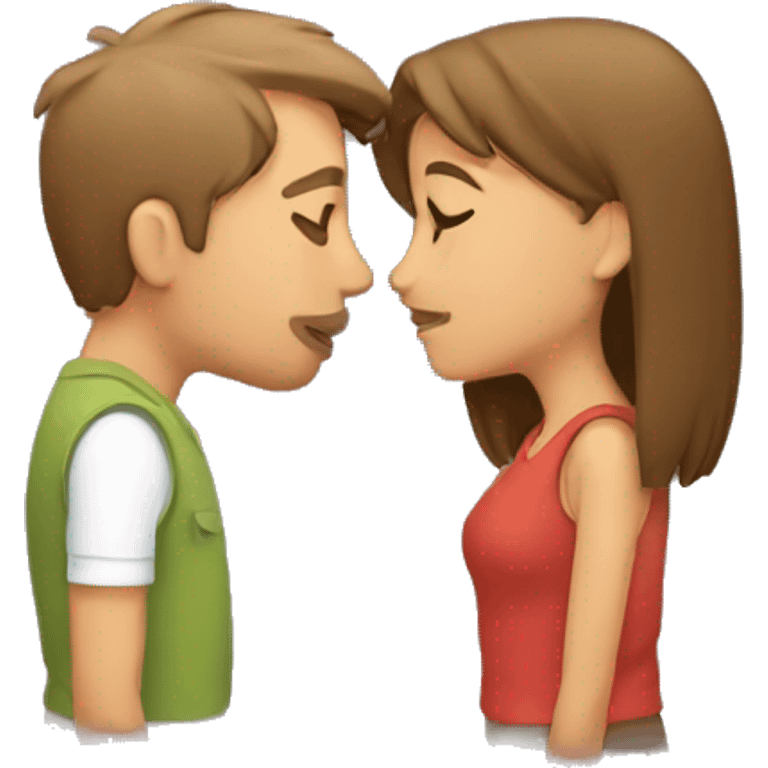 Couple kissing emoji