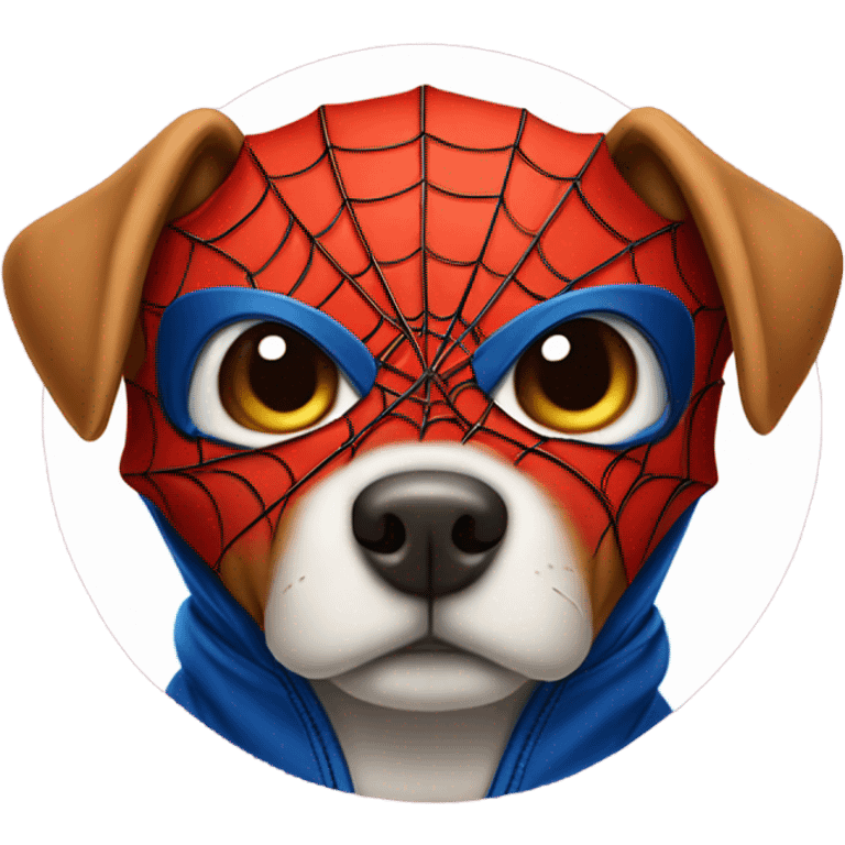 DOG in full SPIDER MAN emoji