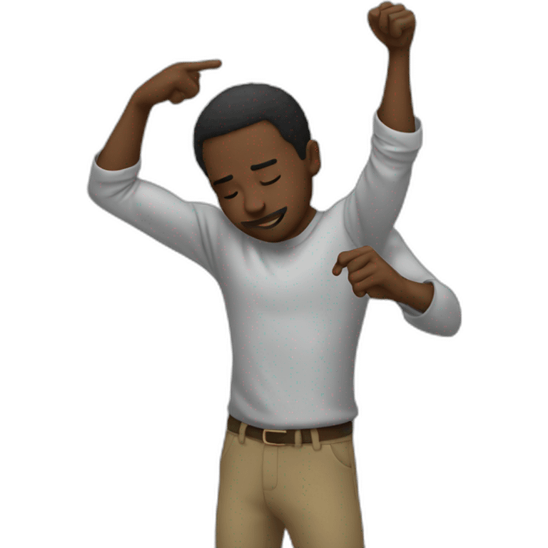 Black men make a dab emoji