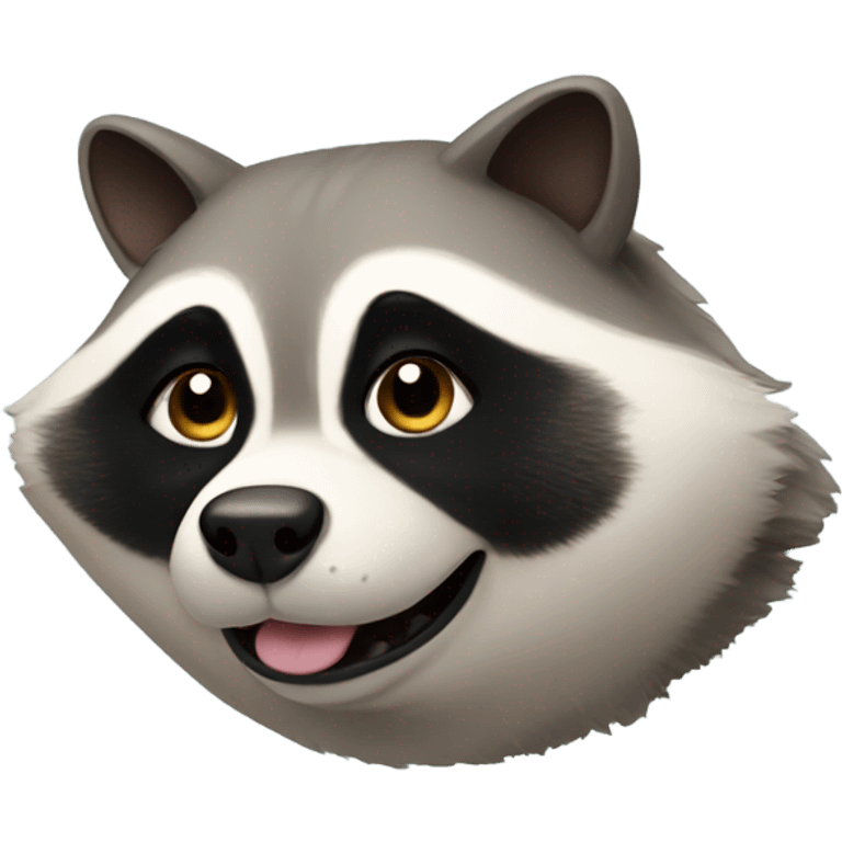 fat dog raccoon emoji