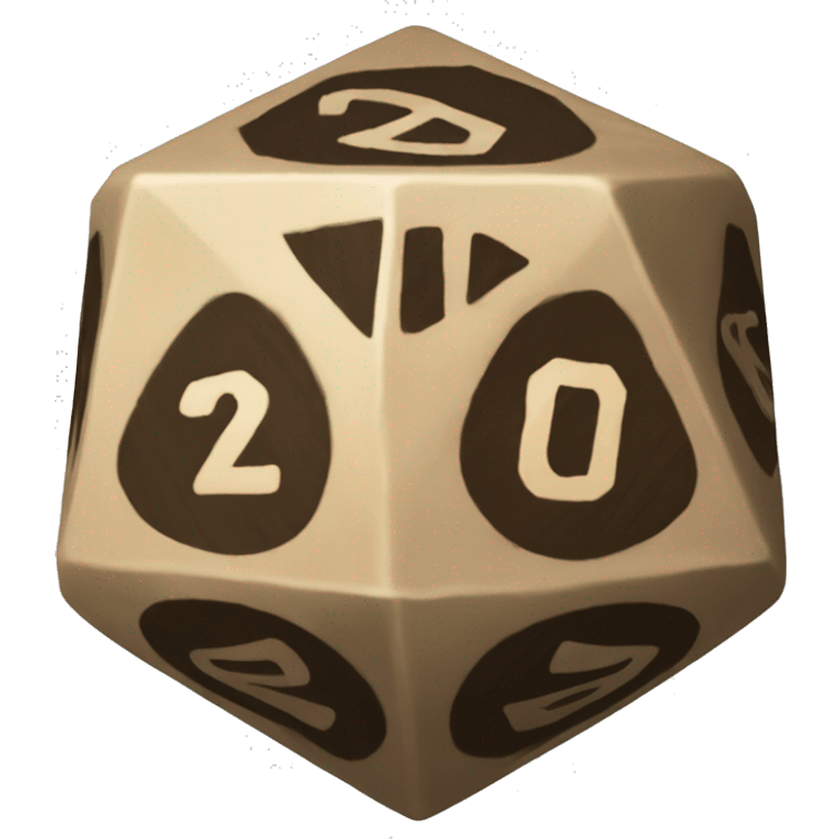 Dado D20 emoji