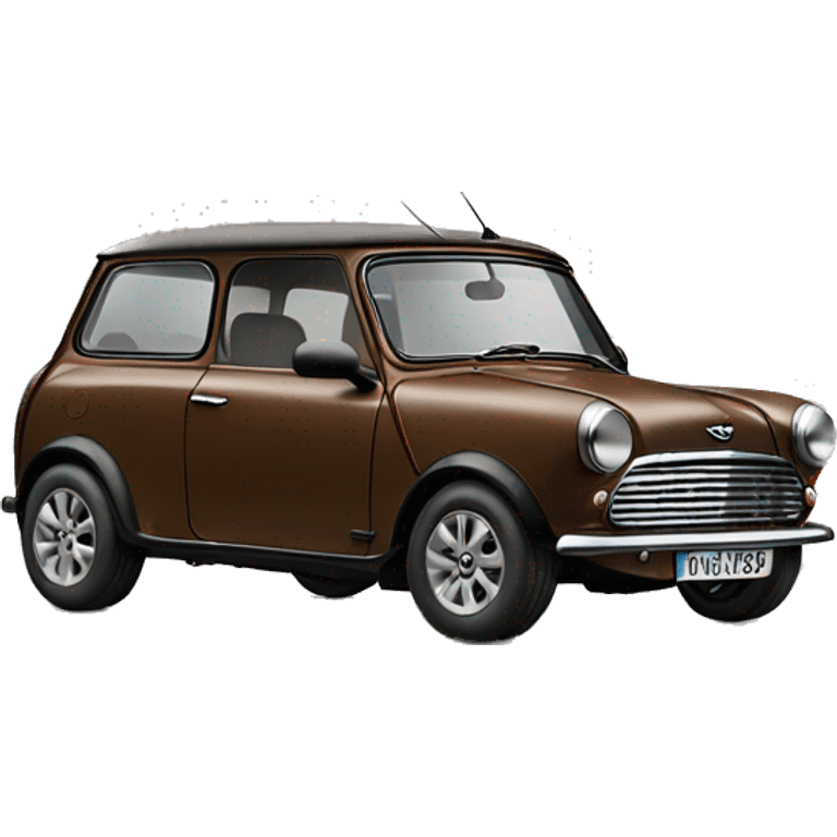 Brown mini cooper czubkami emoji