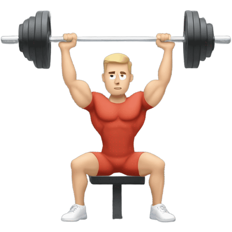 Guy on bench press emoji