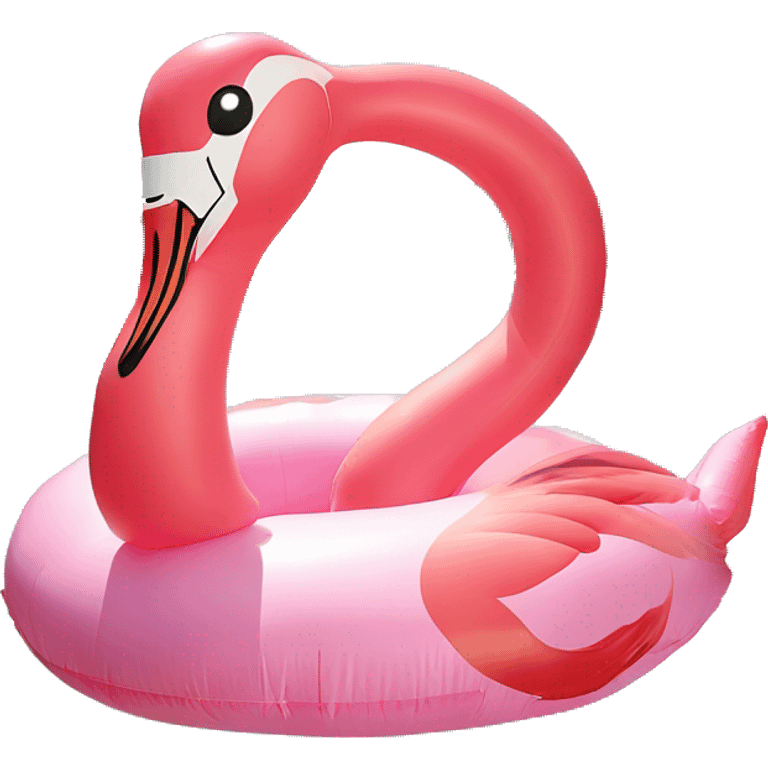 flamingo inflatable pool toy emoji