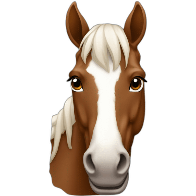 Cheval marron emoji