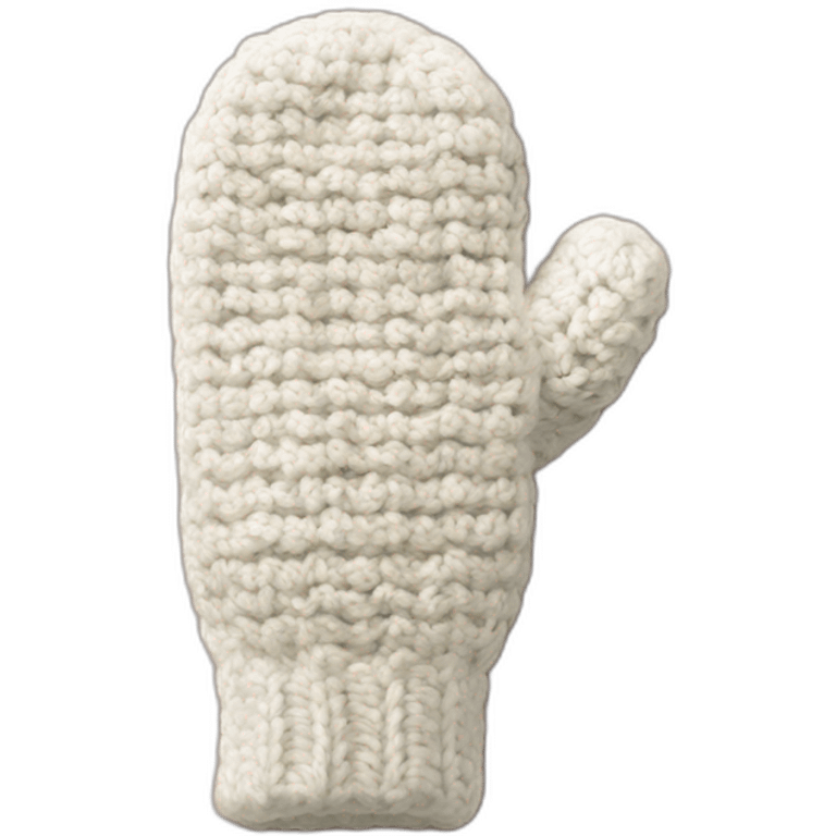 Crochet mittens  emoji