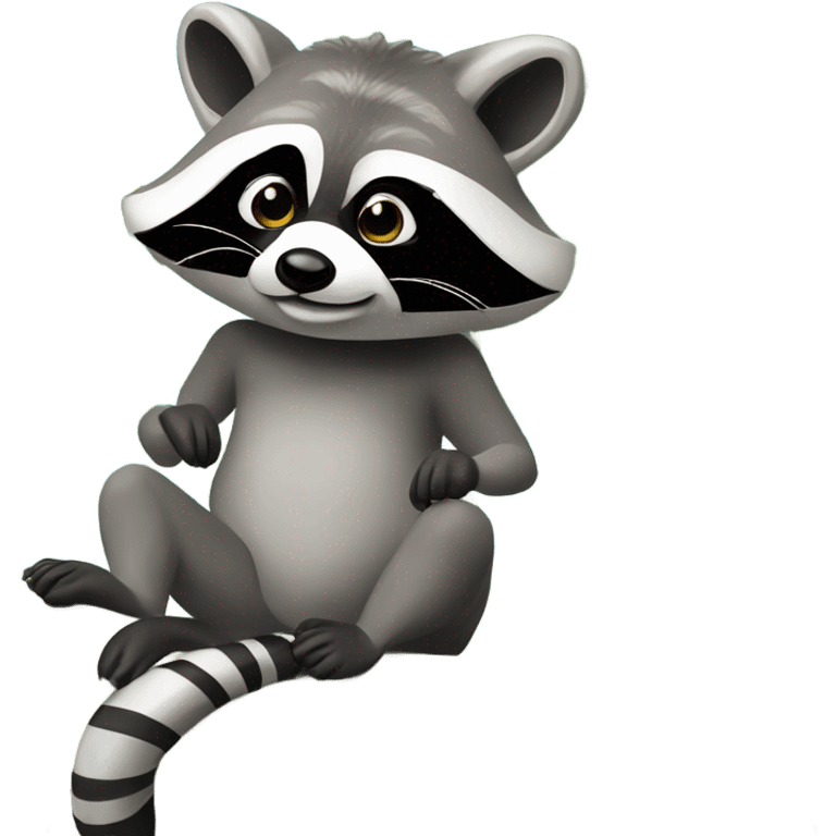 Florida Palm tree raccoon emoji