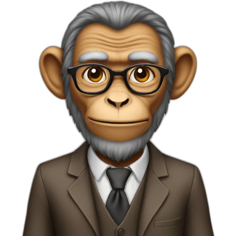 monkey professor emoji