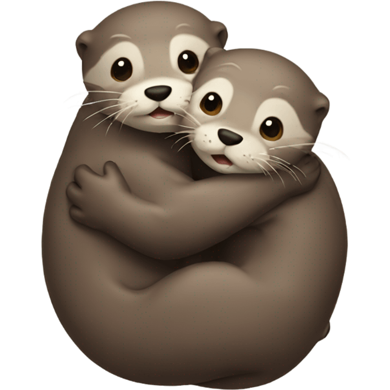 otter hug emoji