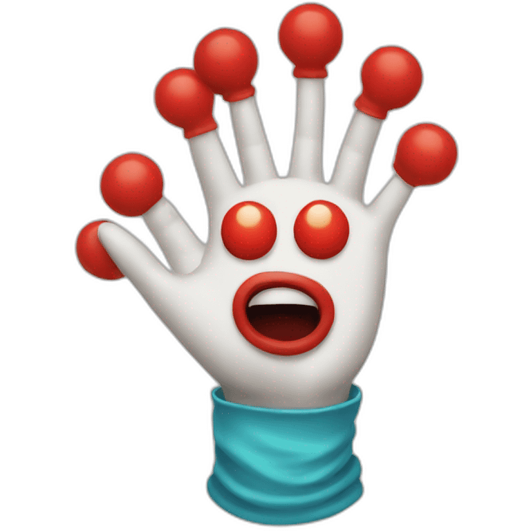 clown hand emoji