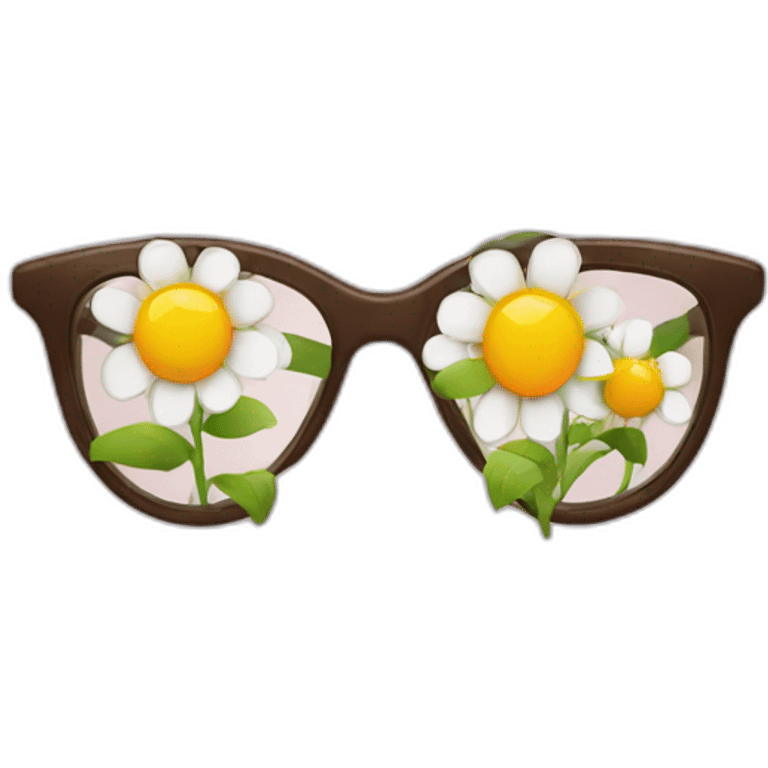 flower glasses emoji